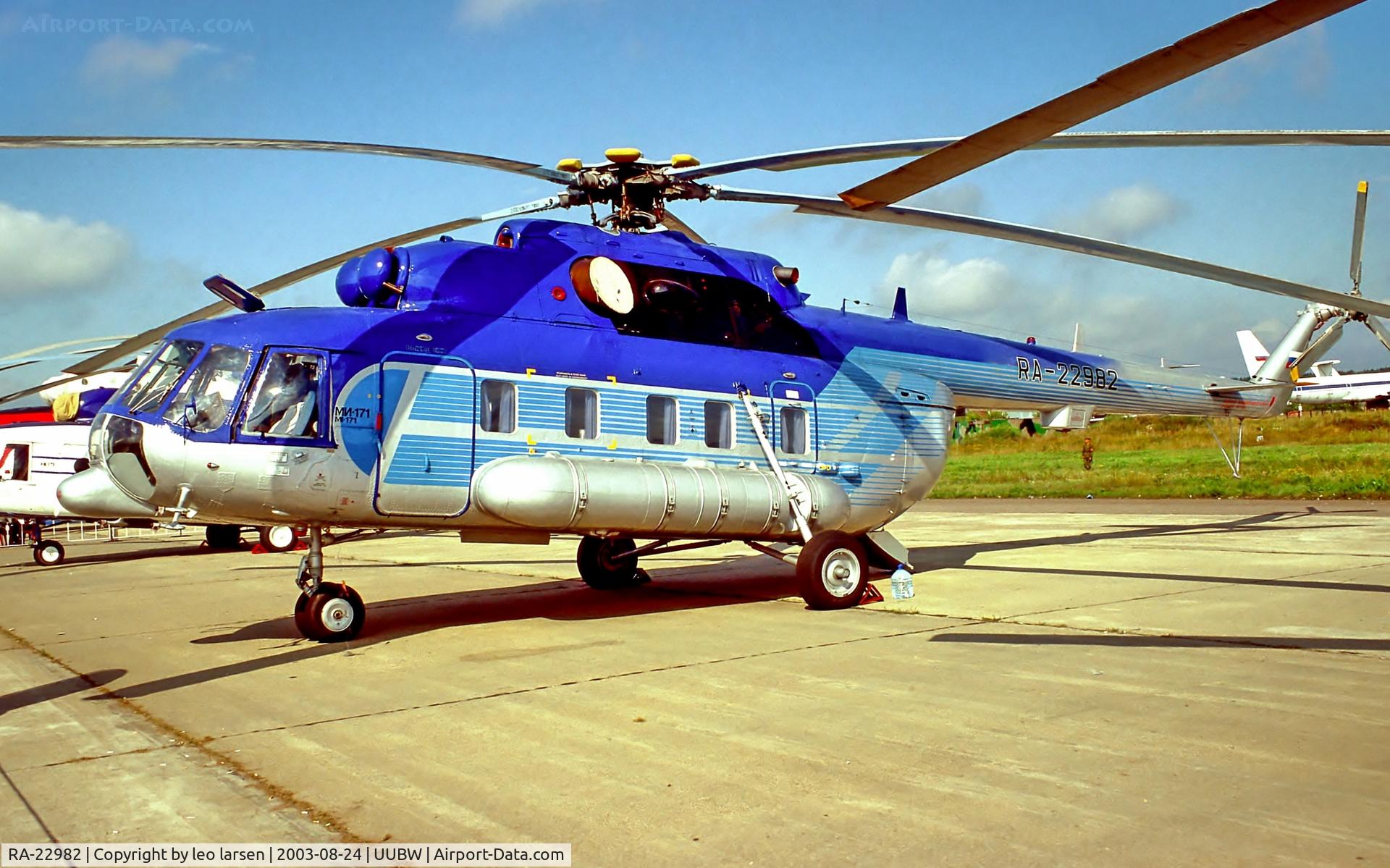 RA-22982, MIL Mi-171 C/N 59489614258, Zhukovsky Moscow 24.8.03