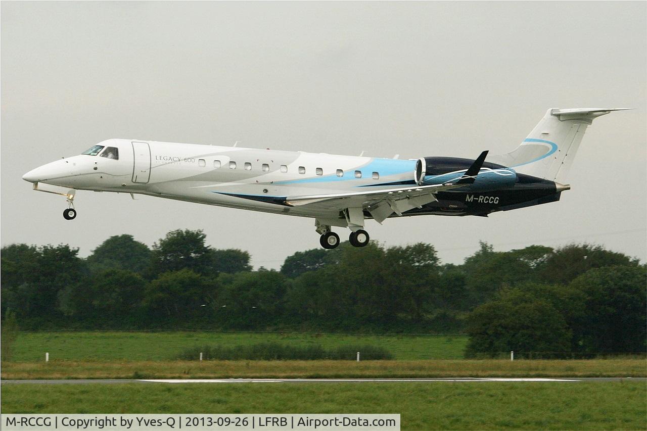 M-RCCG, 2010 Embraer EMB-135BJ Legacy C/N 14501113, Embraer EMB-135BJ Legacy, On final rwy 25L, Brest-Bretagne Airport (LFRB-BES)