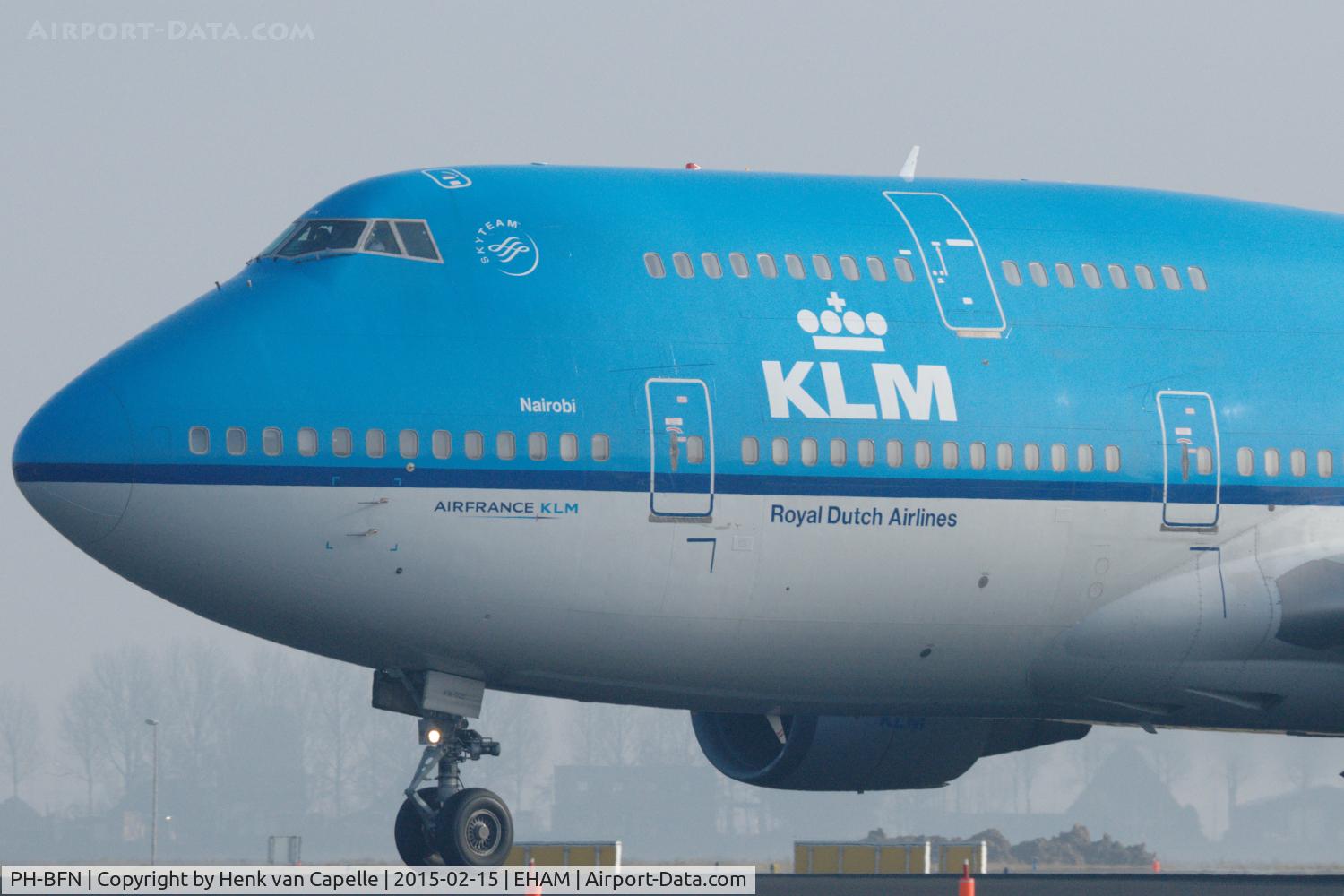 PH-BFN, 1993 Boeing 747-406BC C/N 26372, KLM Boeing 747-406 during take off run at Schiphol airport.