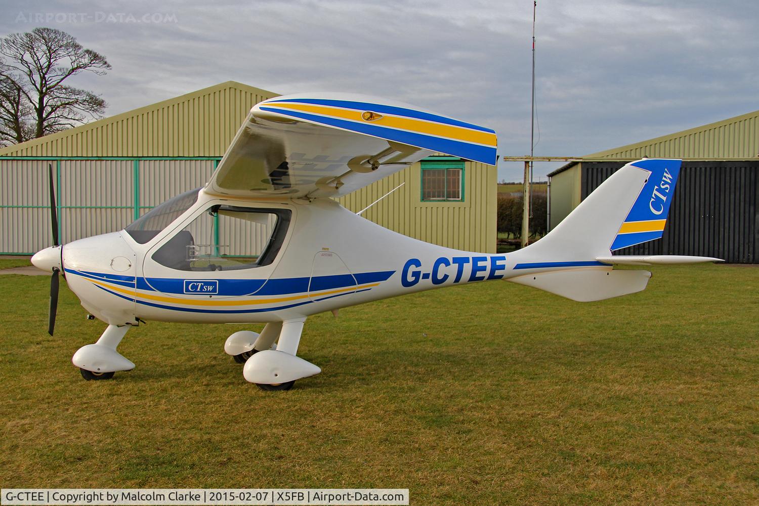 G-CTEE, 2007 Flight Design CTSW C/N 8269, Flight Design CTSW at Fishburn Airfield UK, February 7th 2015.
