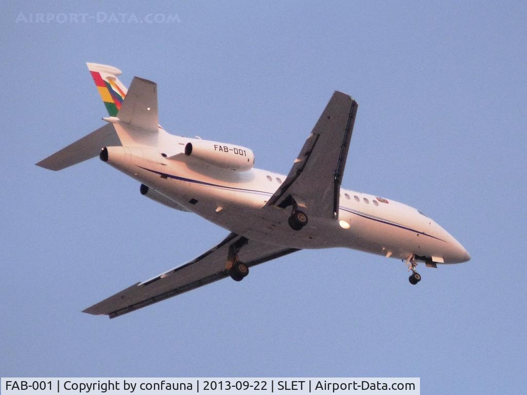 FAB-001, 2008 Dassault Falcon 900EX C/N 209, The president's plane arriving to El Trompillo
