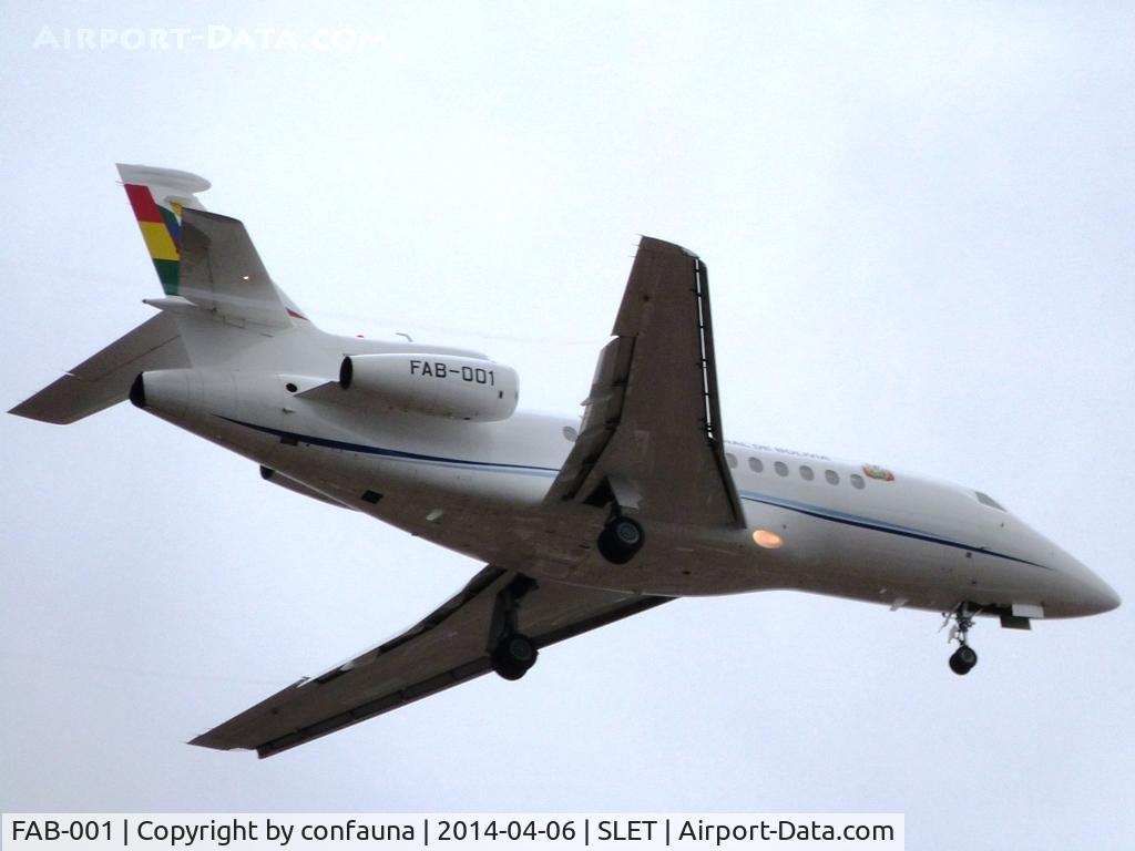 FAB-001, 2008 Dassault Falcon 900EX C/N 209, FAB-001 arriving in the morning to El Trompillo