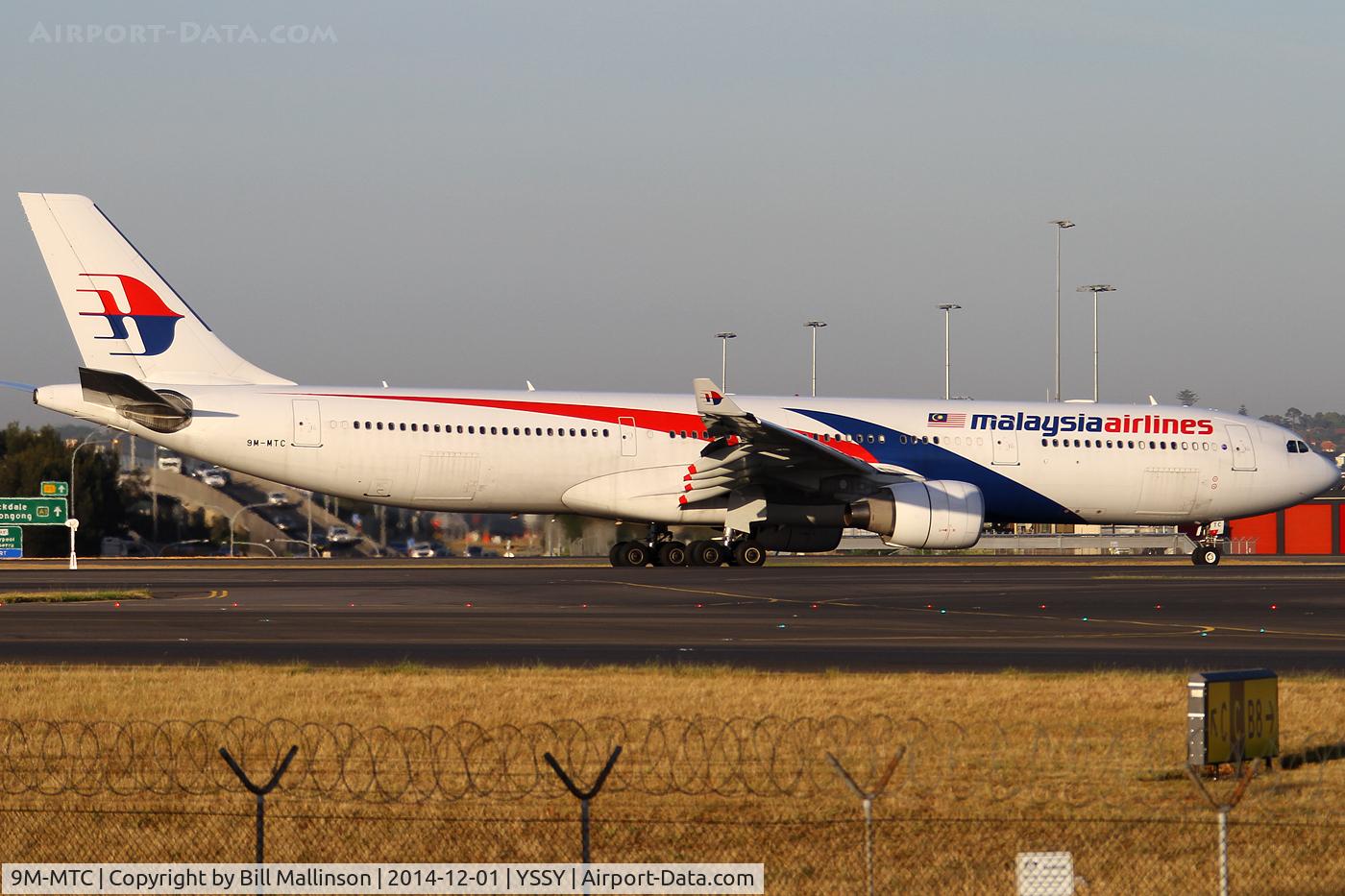 9M-MTC, 2011 Airbus A330-323X C/N 1229, taxiing off 43L