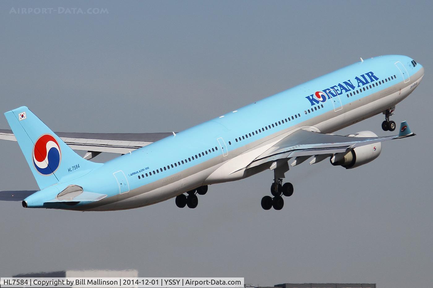 HL7584, 2000 Airbus A330-323 C/N 338, away home to SEL