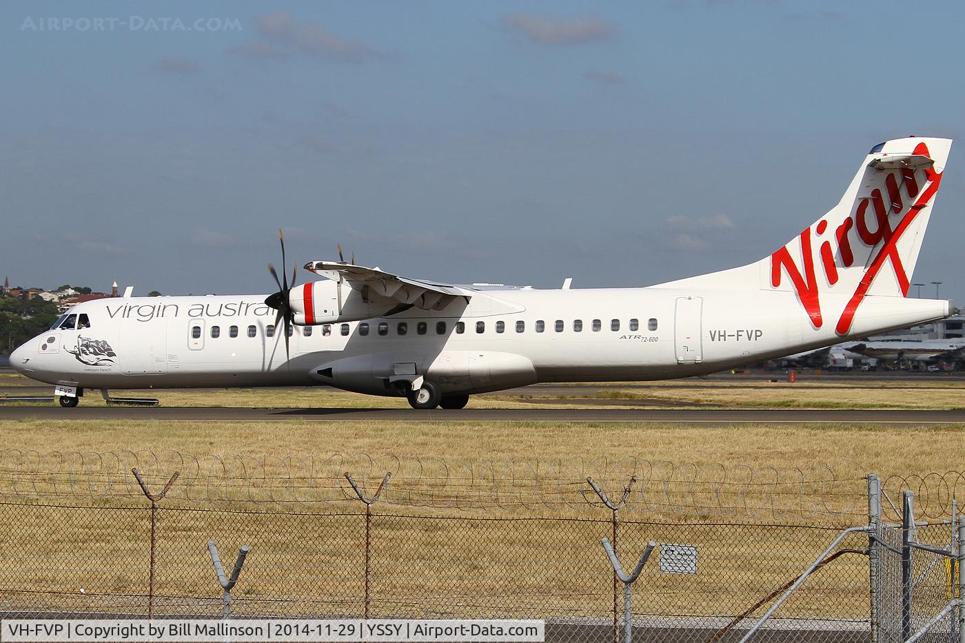 VH-FVP, 2012 ATR 72-212A C/N 1025, taxiing to 34R