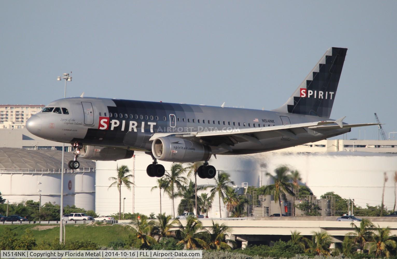 N514NK, 2006 Airbus A319-132 C/N 2679, Spirit