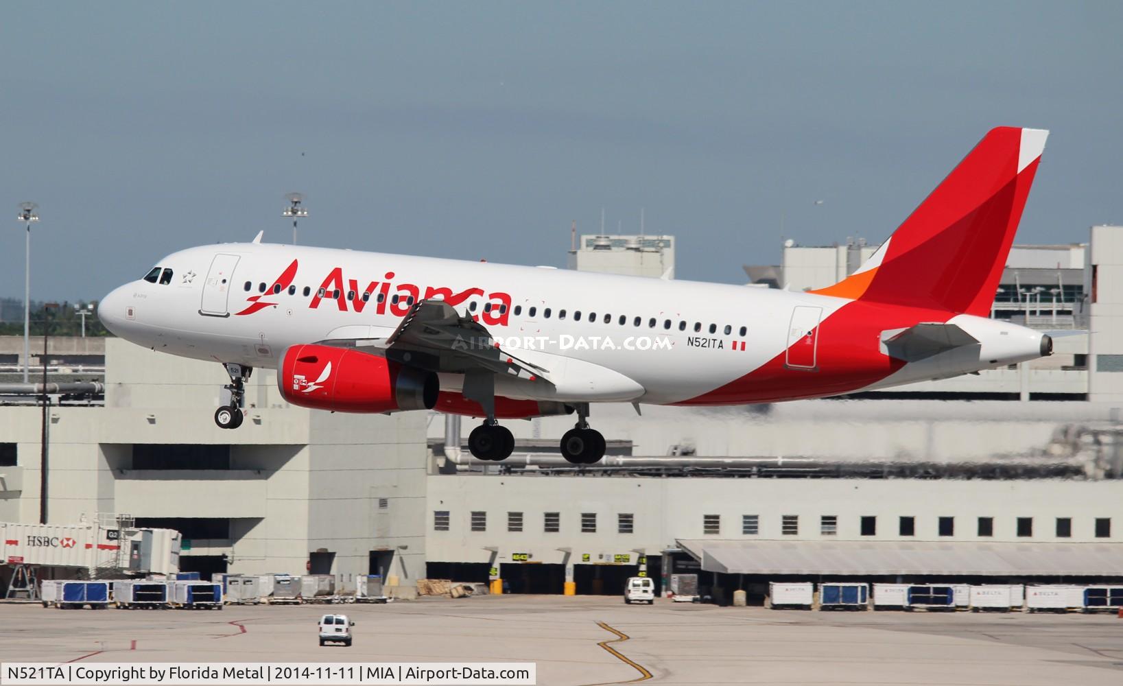 N521TA, 2007 Airbus A319-132 C/N 3276, Avianca A319