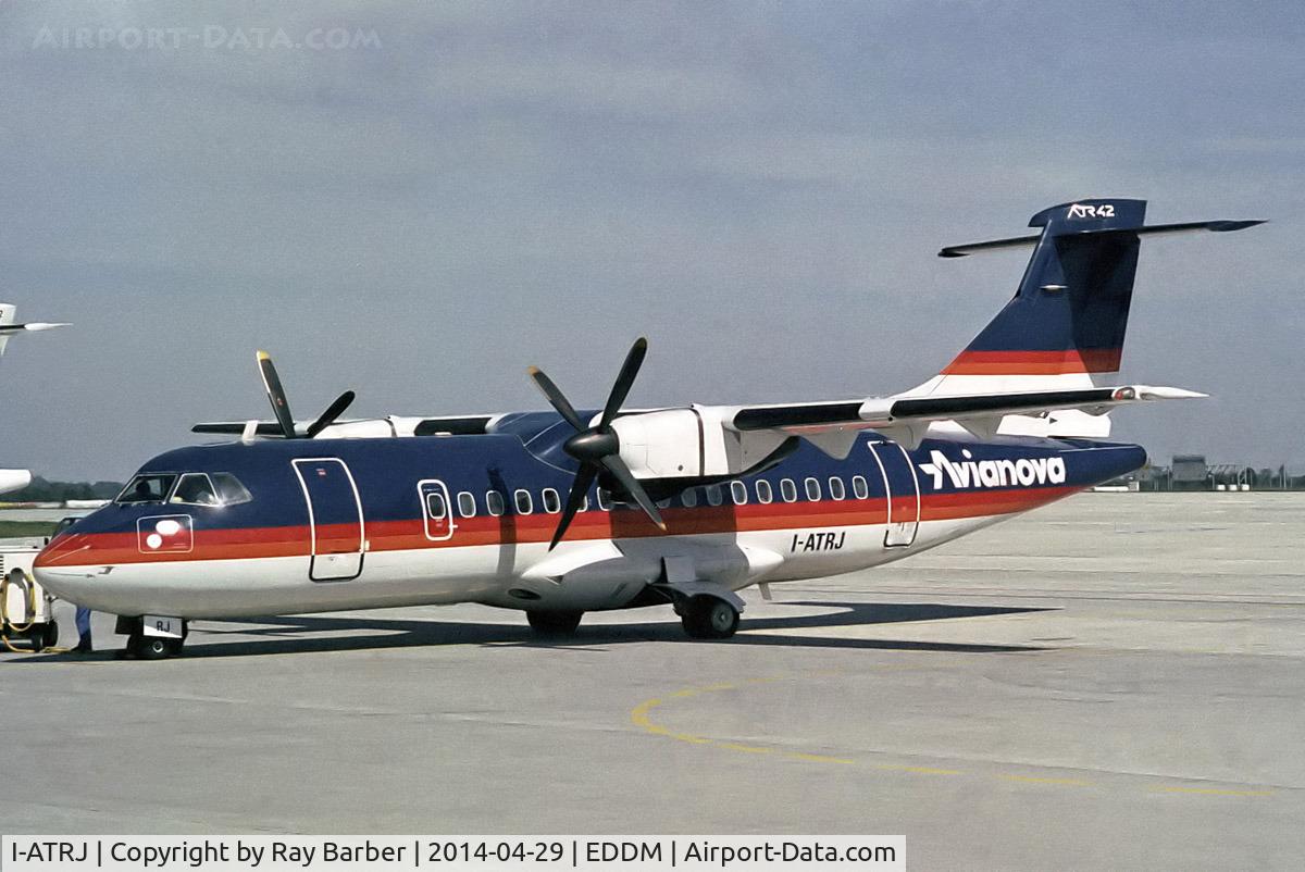 I-ATRJ, 1987 ATR 42-300 C/N 057, Aerospatiale ATR-42-312 [057] (Avianova) Munich-Franz Josef Strauss~D 09/09/1993. From a slide.