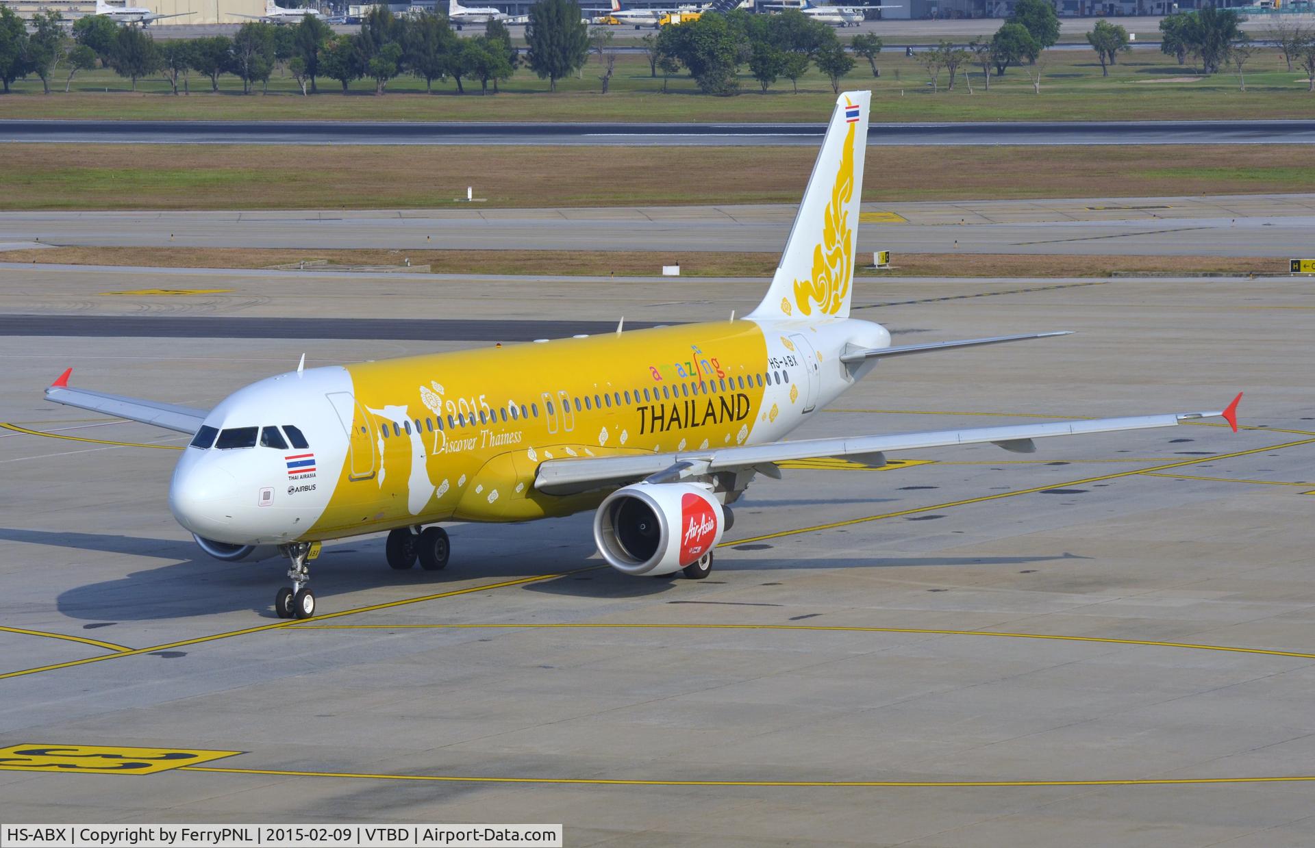 HS-ABX, 2011 Airbus A320-214 C/N 4917, Thai Air Asia A320 in its new promotional colors.