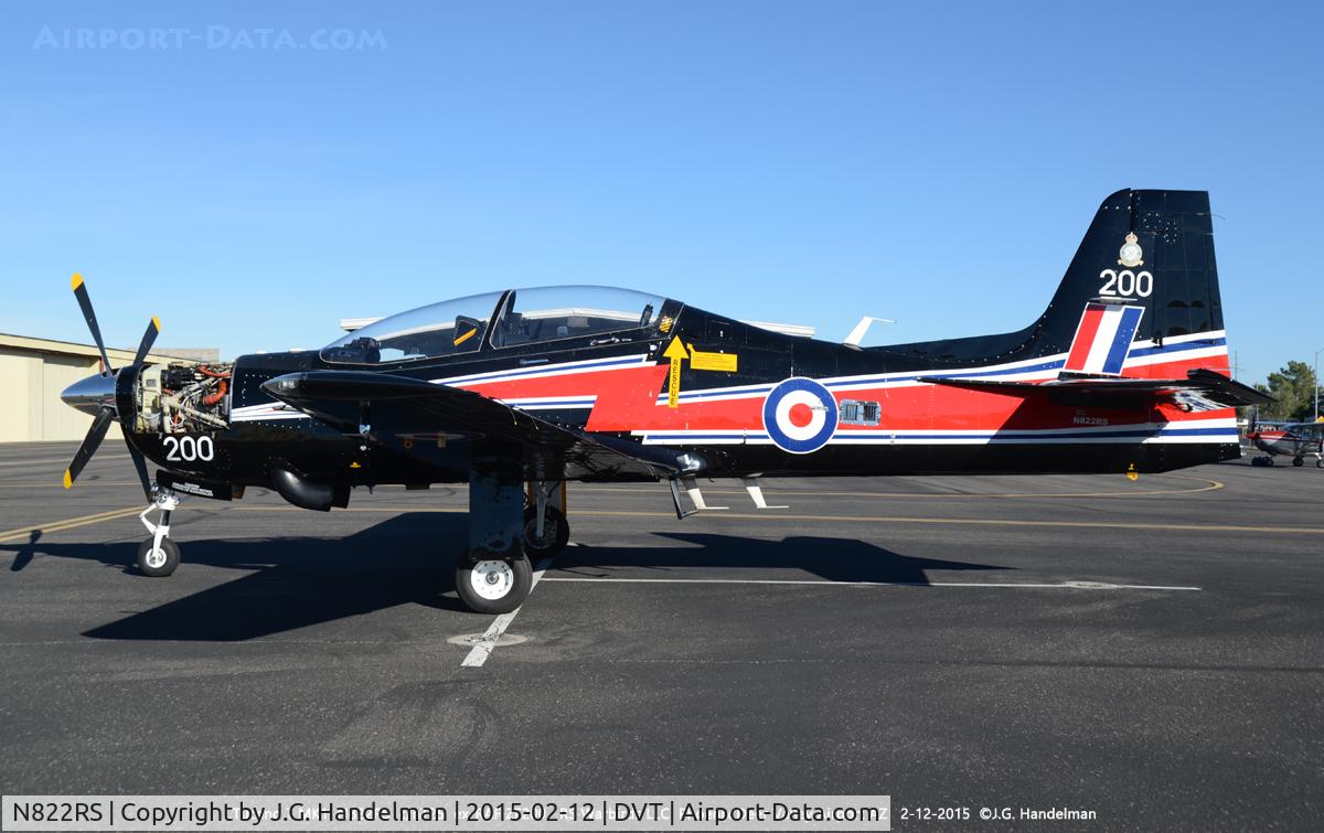 N822RS, 1989 Short S-312 Tucano T1 C/N S025/T25, At Deer Valley.