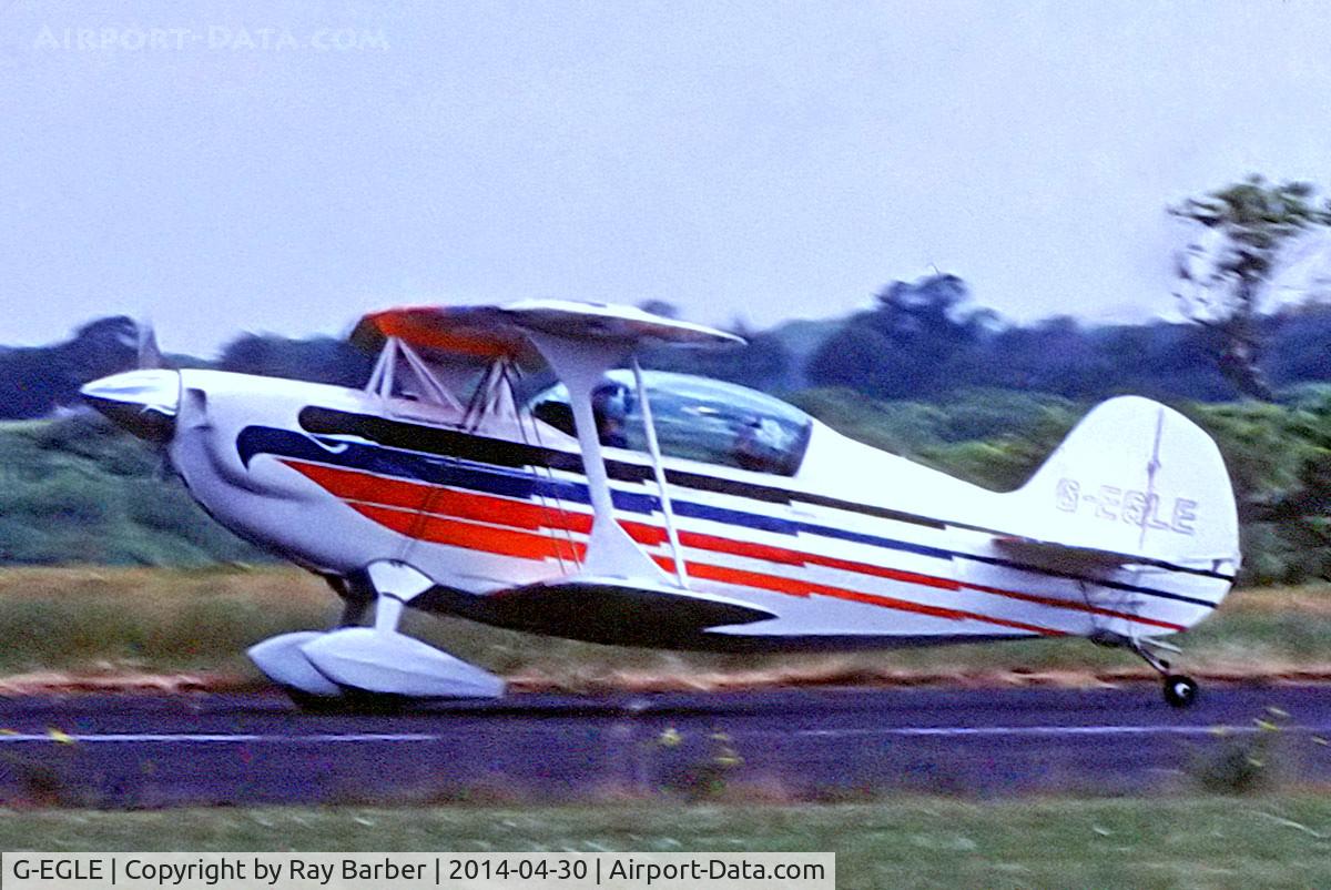 G-EGLE, 1980 Christen Eagle II C/N F0053, Christen Eagle II [F.0053] (Airmore Aviation Ltd) (date and place unknown). From a slide.