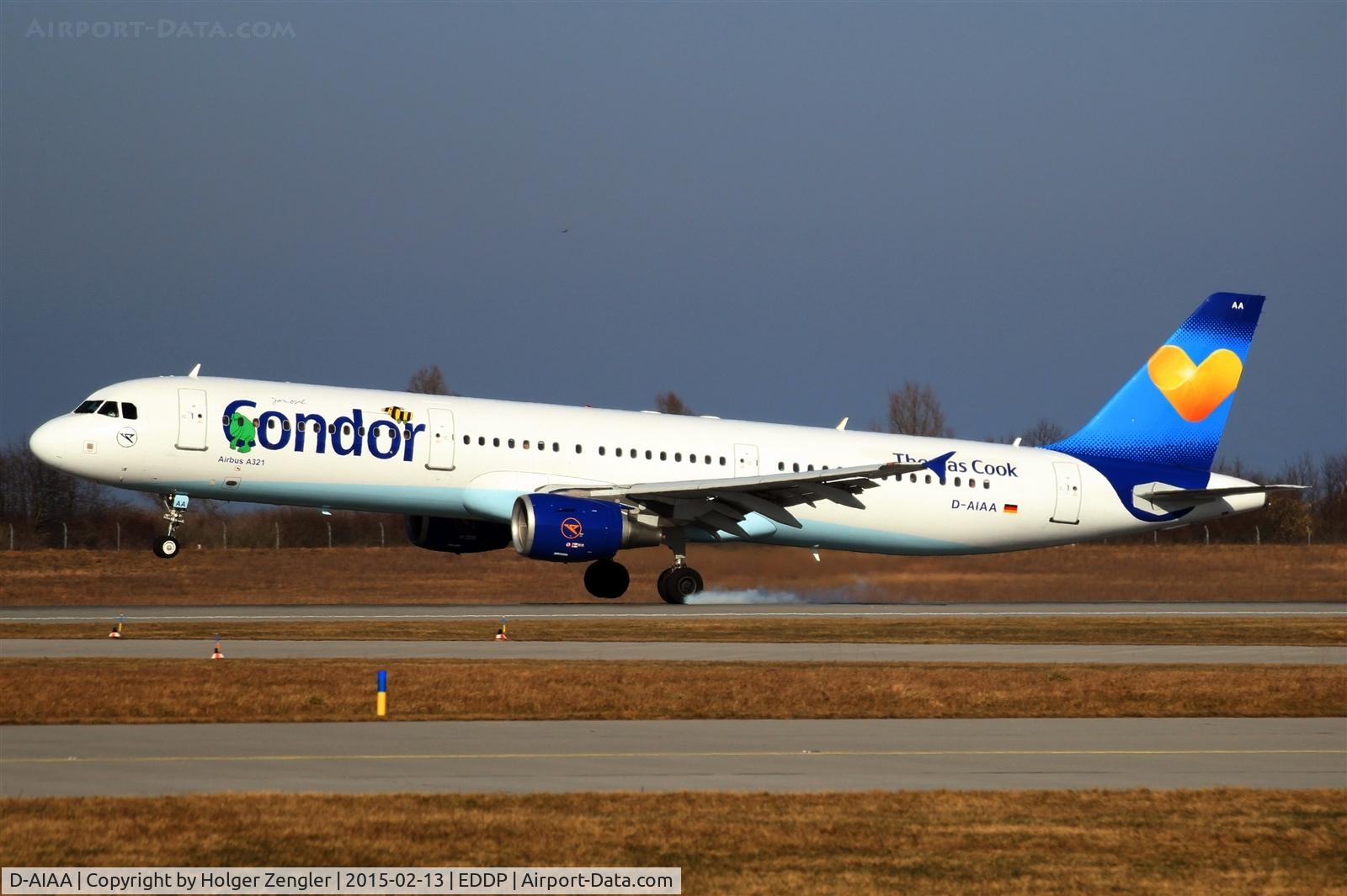 D-AIAA, 2001 Airbus A321-211 C/N 1607, Touch down on rwy 24R...