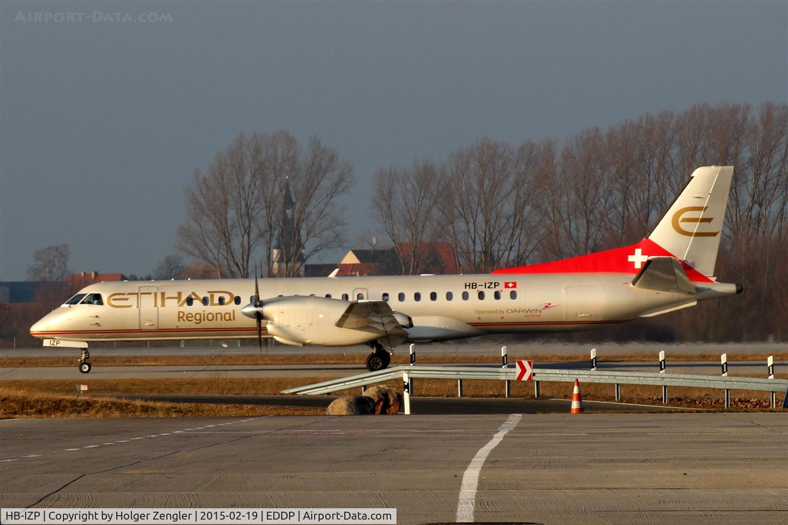 HB-IZP, 1996 Saab 2000 C/N 2000-031, Arrival from CDG....
