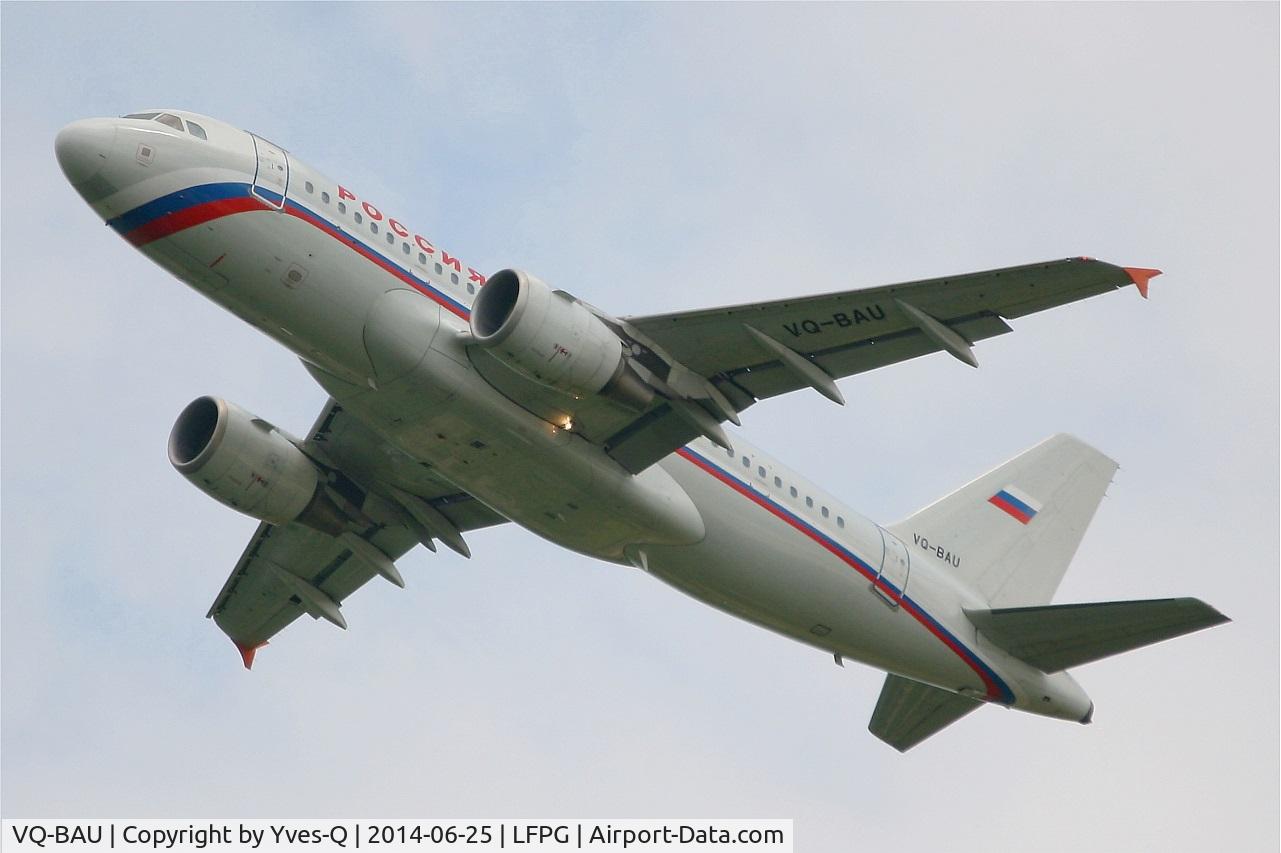 VQ-BAU, 2002 Airbus A319-111 C/N 1851, Airbus A319-111, Take-off Rwy 27L, Roissy Charles De Gaulle Airport (LFPG-CDG)