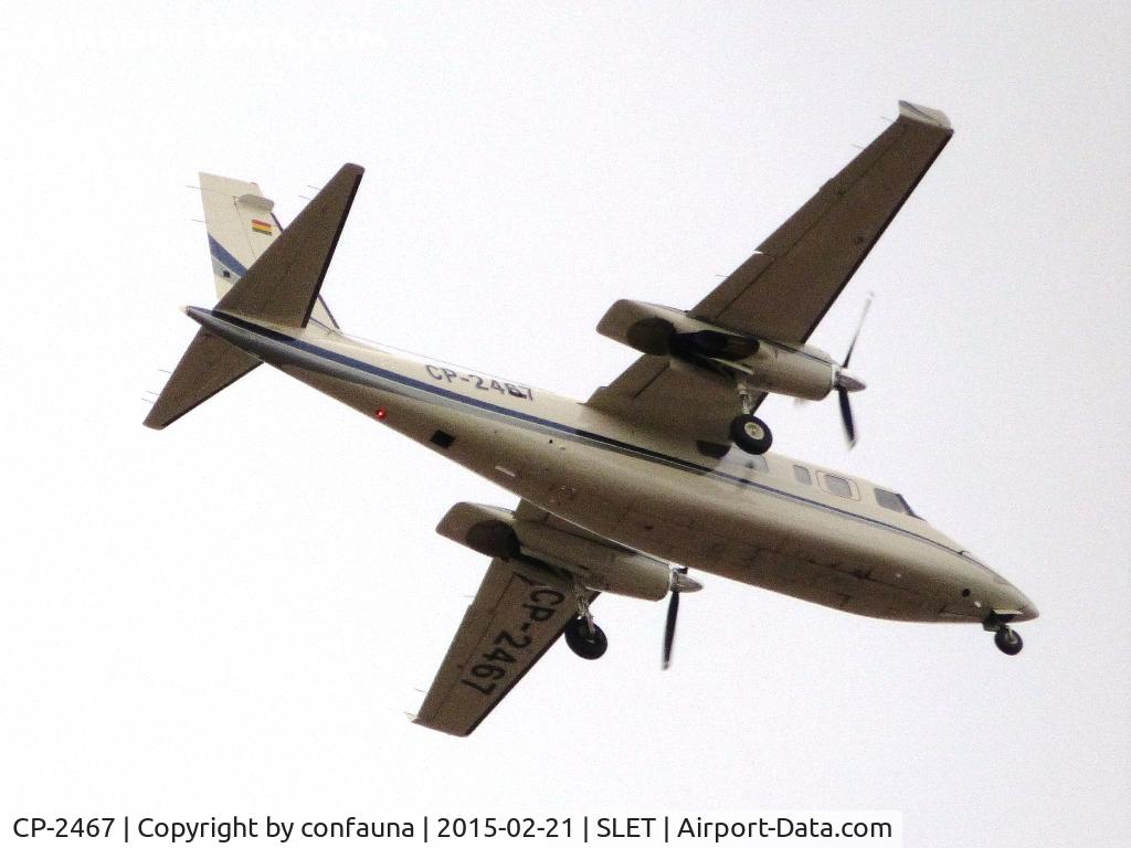 CP-2467, 1973 Rockwell 690A Turbo Commander Turbo Commander C/N 11107, Arriving to El Trompillo