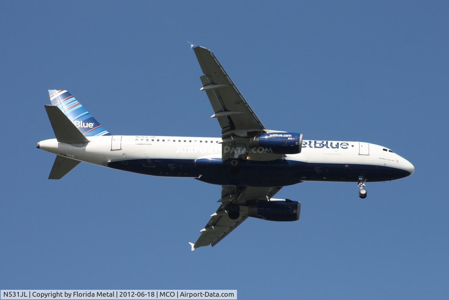 N531JL, 2001 Airbus A320-232 C/N 1650, Jet Blue