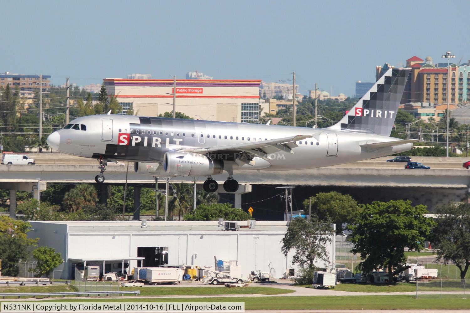 N531NK, 2007 Airbus A319-132 C/N 3026, Spirit