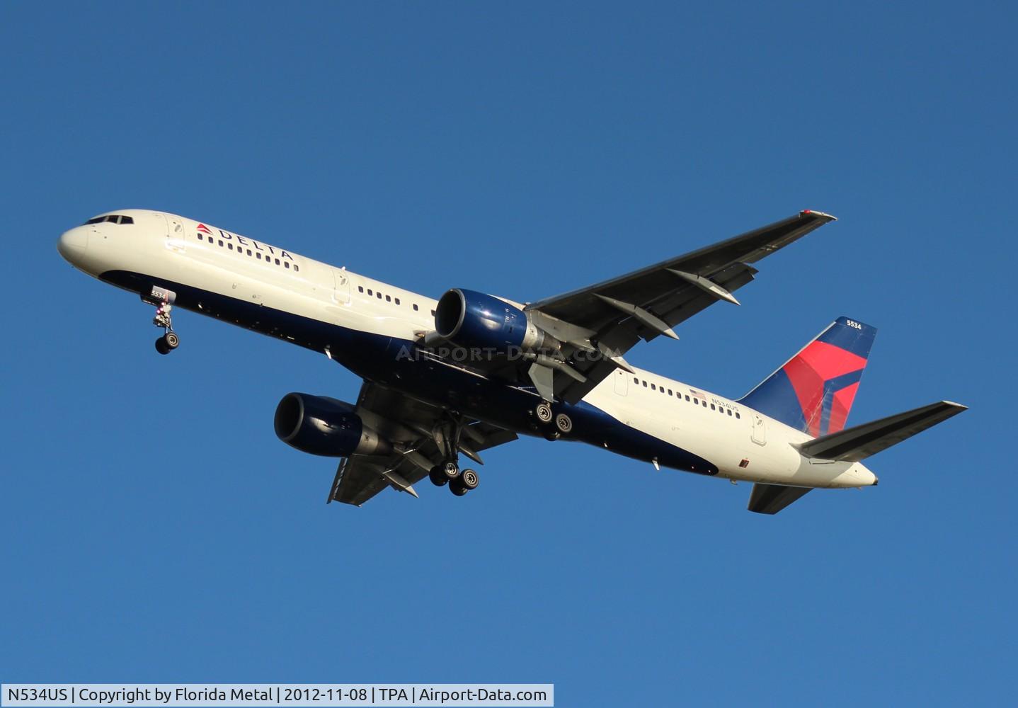 N534US, 1988 Boeing 757-251 C/N 24265, Delta