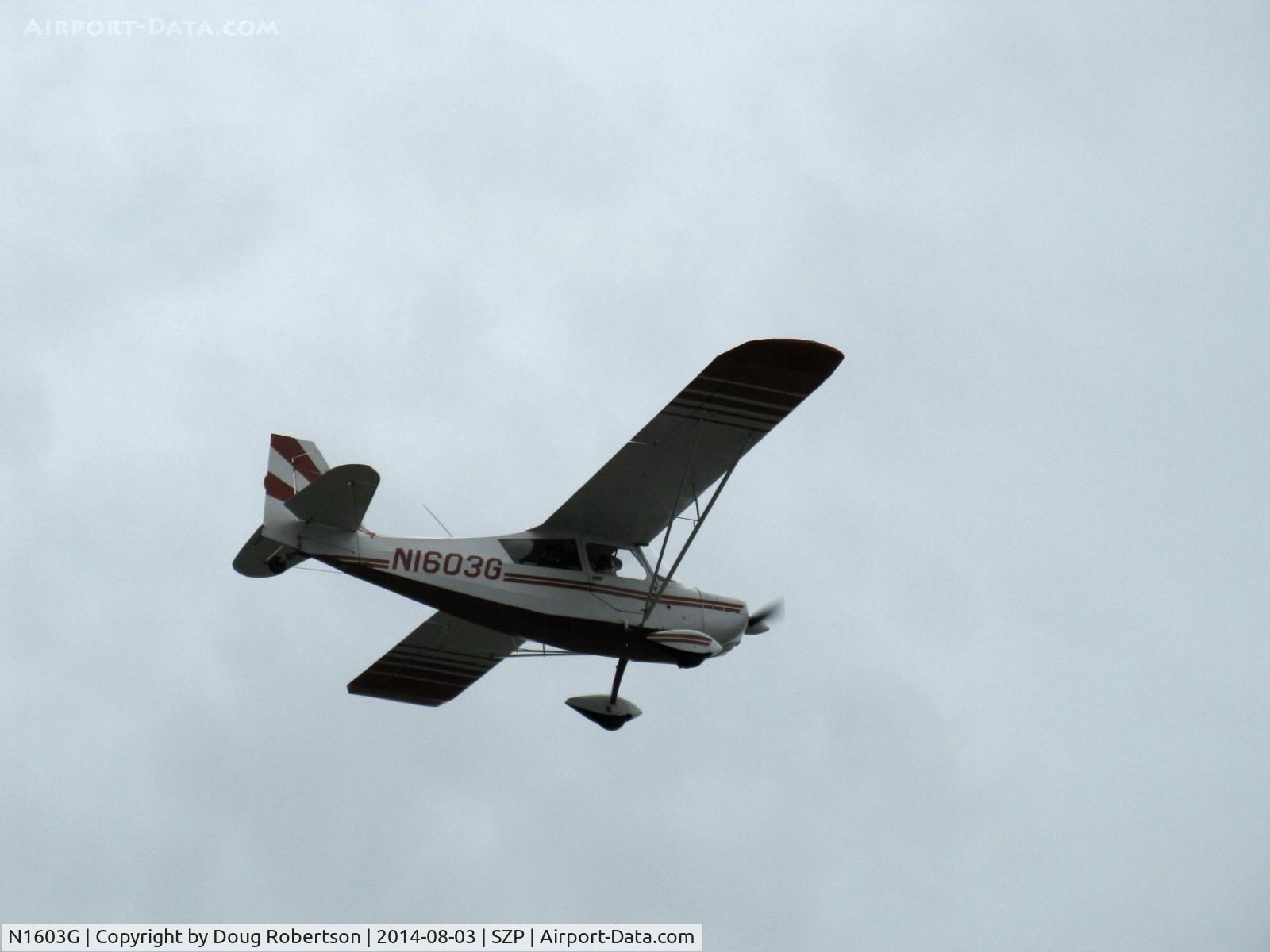 N1603G, 1968 Champion 7ECA Citabria C/N 609, 1968 Champion 7ECA CITABRIA, Lycoming O-235 115 Hp, takeoff climb Rwy 22