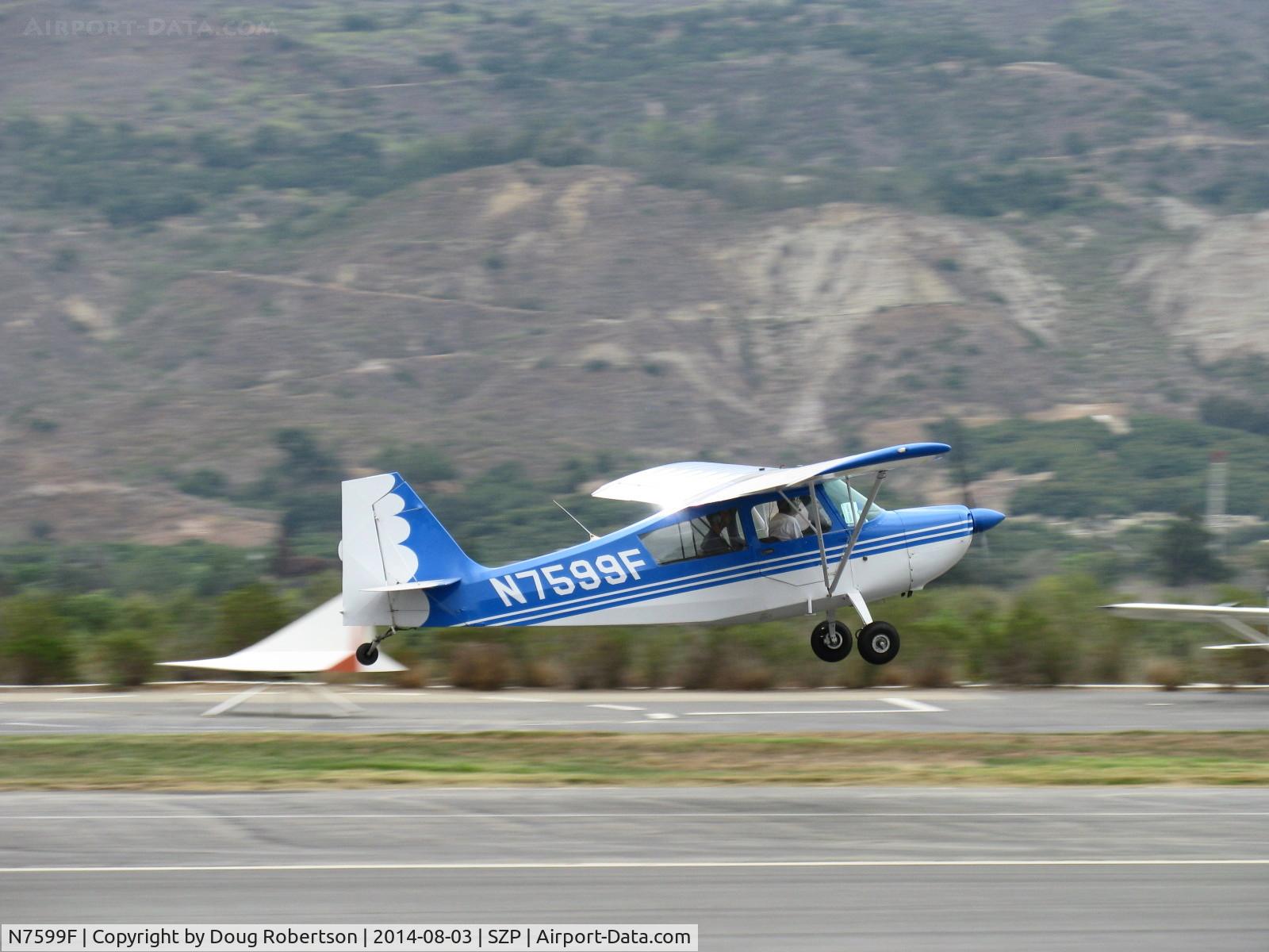 N7599F, 1970 Champion 7ECA Citabria C/N 745-70, 1970 Champion 7ECA CITABRIA, Lycoming O-235 115 Hp, takeoff Rwy 22