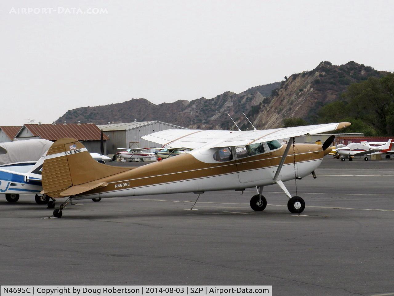 N4695C, 1953 Cessna 170B C/N 25639, 1953 Cessna 170B, Continental C145 145 Hp, a classic taildragger