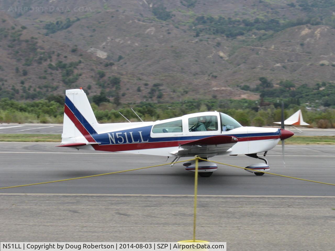 N51LL, 1978 Gulfstream American AA-5B Tiger C/N AA5B-0916, 1978 Gulfstream American AA-5B TIGER, Lycoming O&VO-360 180 Hp, taxi