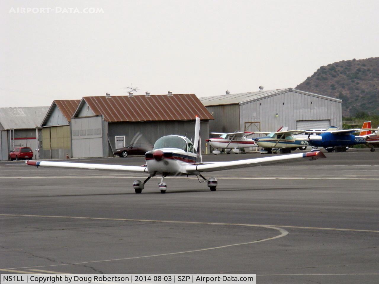 N51LL, 1978 Gulfstream American AA-5B Tiger C/N AA5B-0916, 1978 Gulfstream American AA-5B TIGER, Lycoming O&VO-360 180 Hp, taxi off the active