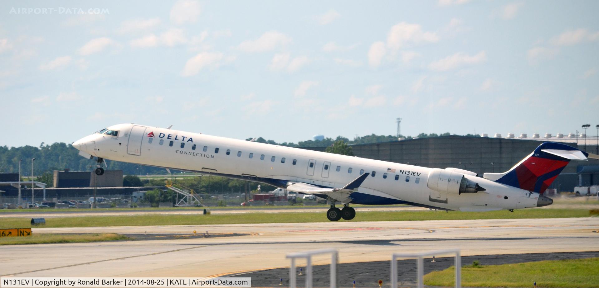 N131EV, 2008 Bombardier CRJ-900ER (CL-600-2D24) C/N 15217, Liftoff ATL