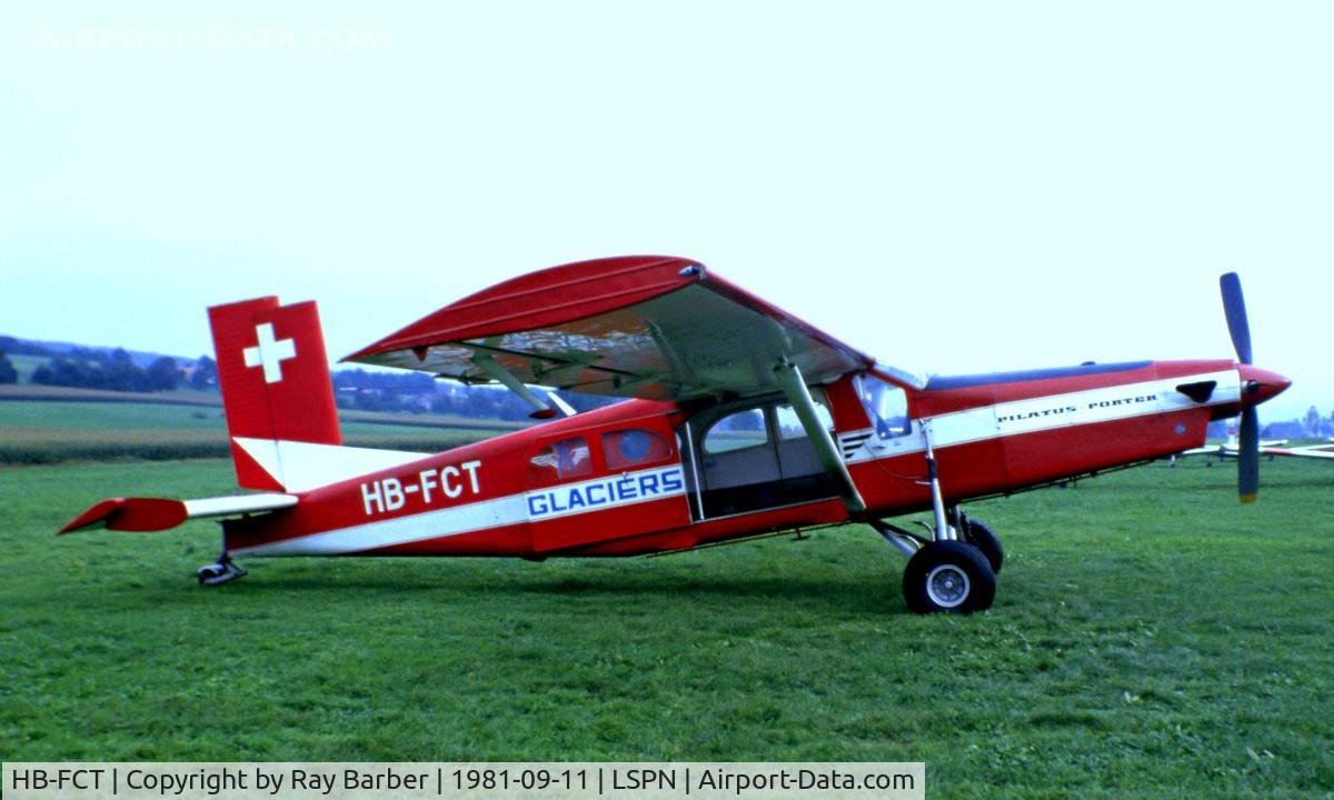 HB-FCT, 1967 Pilatus PC-6/B2-H2 Turbo Porter C/N 637, Pilatus PC-6B2/H2 Turbo Porter [637] Triengen~HB 11/09/1981.  From a slide.