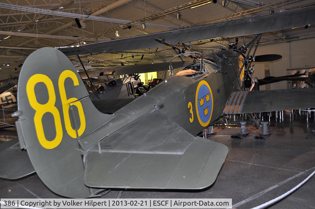 386, 1934 Fokker C.V-E C/N 207, at Linkoping S6B