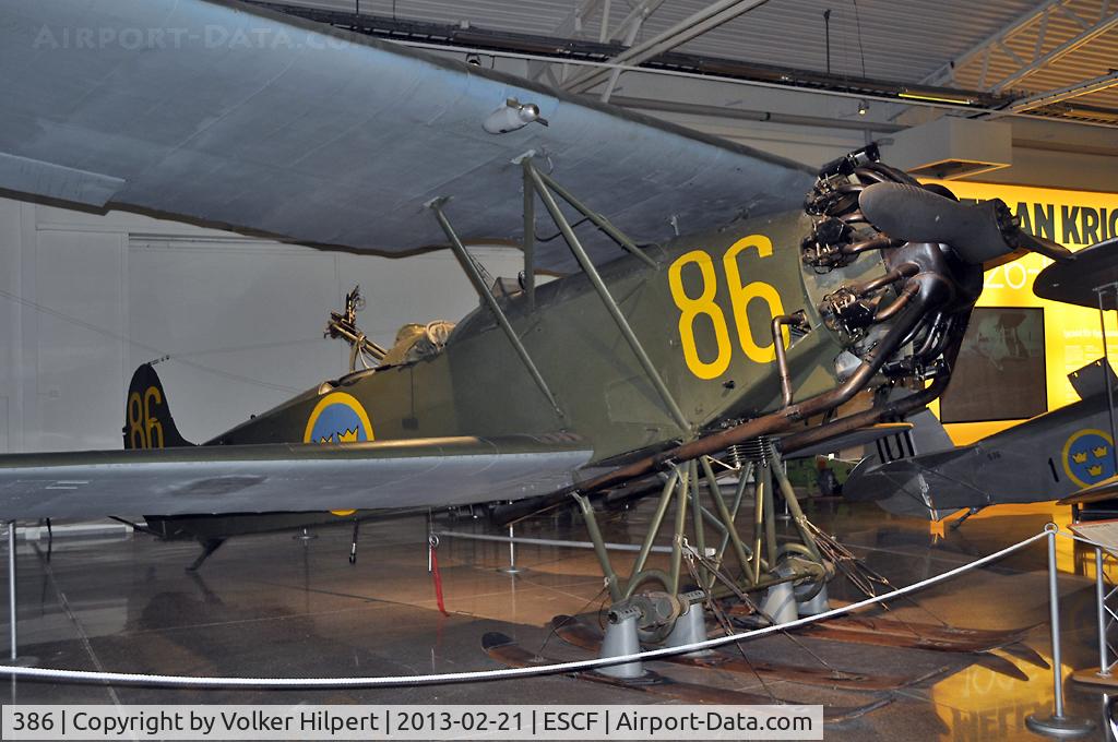 386, 1934 Fokker C.V-E C/N 207, S6B at Linkoping
