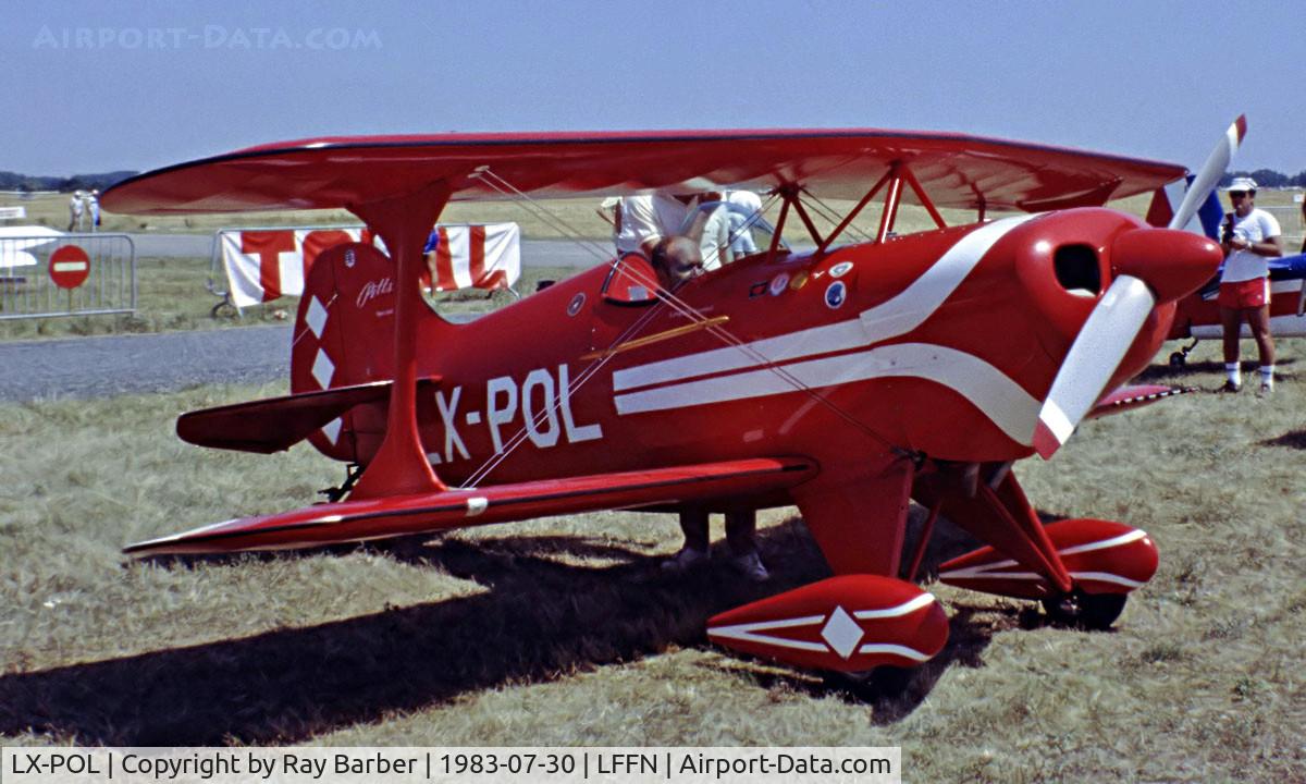LX-POL, Pitts S-1S Special C/N 789-H, Pitts S-1S Special [789-H] Brienne-Le-Chateau~F 30/07/1983. From a slide.