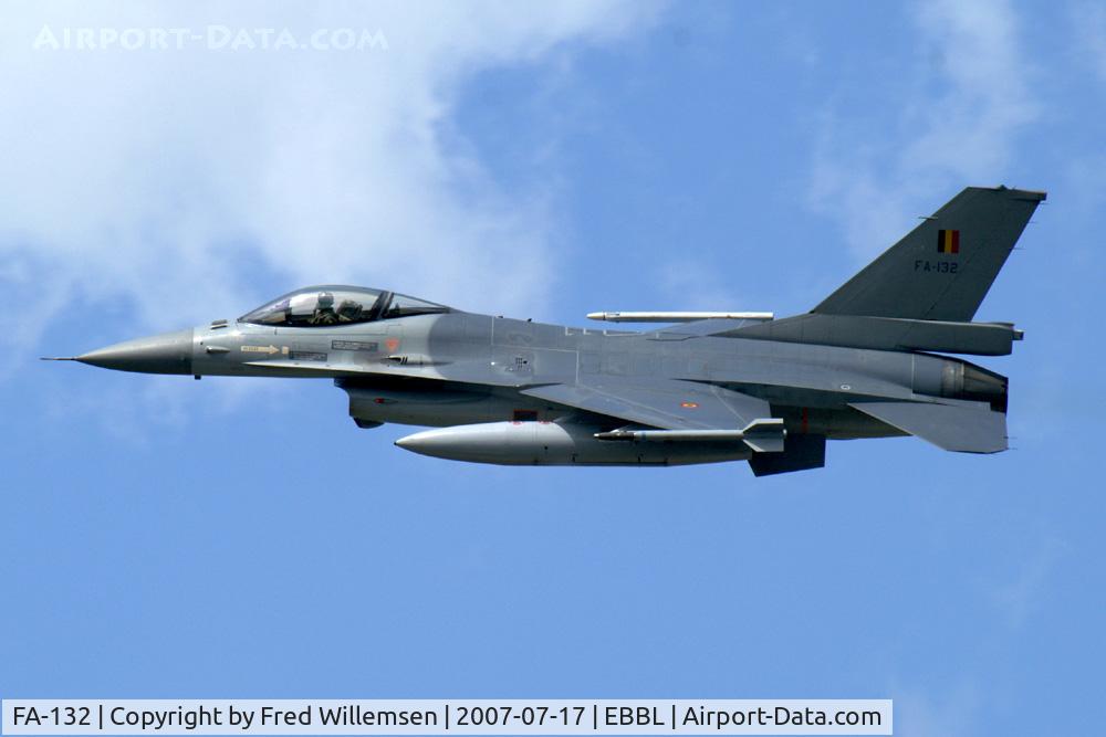 FA-132, SABCA F-16AM Fighting Falcon C/N 6H-132, 