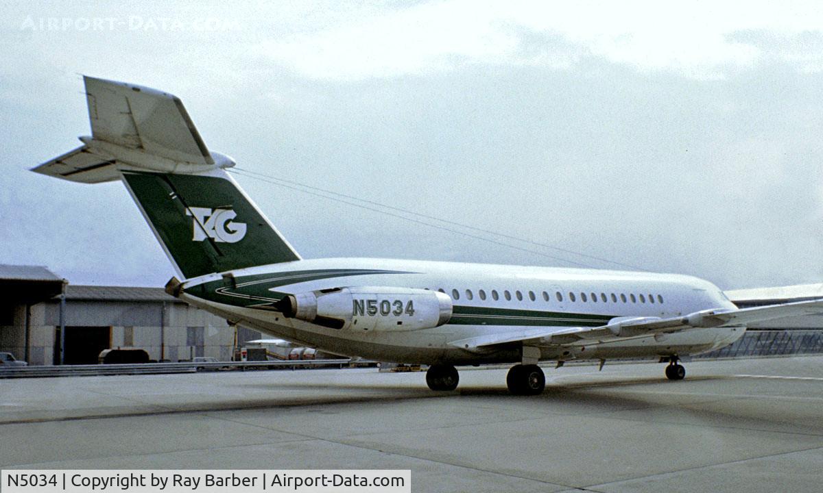 N5034, 1966 BAC 111-401AK One-Eleven C/N BAC.076, BAC 1-11 401AK [076] (Tag Aviation) (place and date unknown)