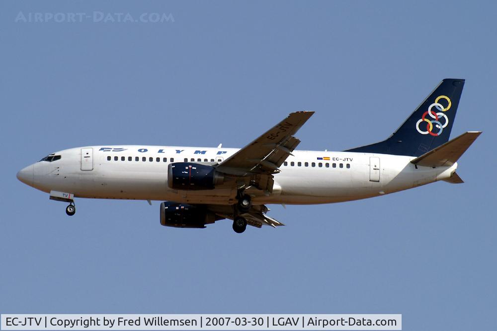 EC-JTV, 1988 Boeing 737-33A C/N 24027, Olympic