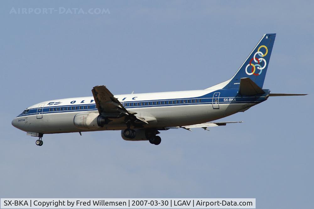 SX-BKA, 1991 Boeing 737-484 C/N 25313, OLYMPIC
