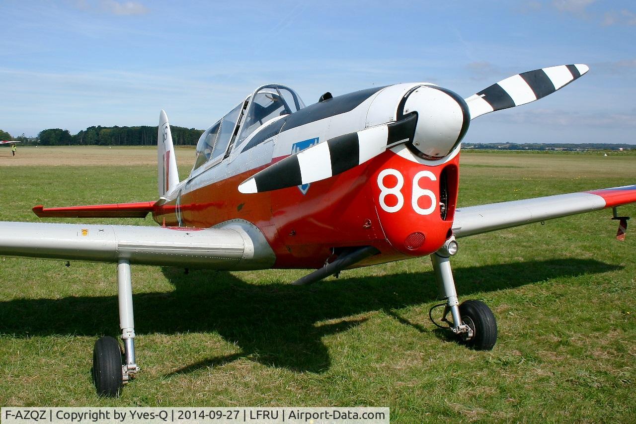 F-AZQZ, 1953 De Havilland DHC-1 Chipmunk T.10 C/N C1/0916, De Havilland DHC-1 Chipmunk T.10, Static display, Morlaix-Ploujean airport (LFRU-MXN) air show in september 2014