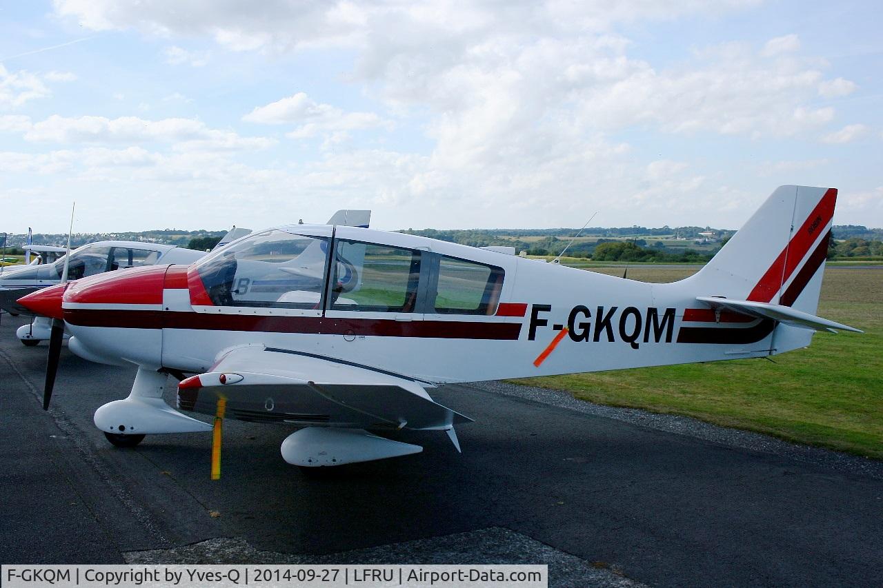 F-GKQM, Robin DR-400-120 Dauphin 2+2 C/N 2057, Robin DR.400-120 Dauphin, Static display, Morlaix-Ploujean airport (LFRU-MXN) air show in september 2014