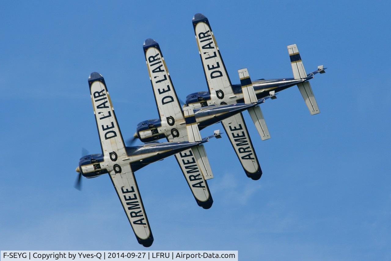 F-SEYG, Socata TB-30 Epsilon C/N 116, Socata TB30 Epsilon(F-SEYG), French Air Force Aerobatics Team Cartouche Doré, Morlaix-Ploujean airport (LFRU-MXN) air show in september 2014