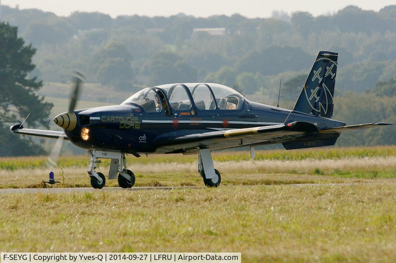 F-SEYG, Socata TB-30 Epsilon C/N 116, Socata TB30 Epsilon (F-SEYG), French Air Force Aerobatics Team Cartouche Doré, Morlaix-Ploujean airport (LFRU-MXN) air show in september 2014