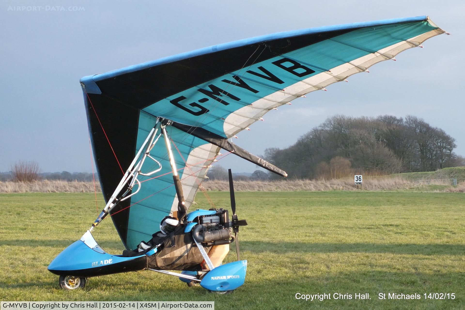 G-MYVB, 1995 Mainair BLADE C/N 1021-0195-7-W819, at St Michaels, Lancashire