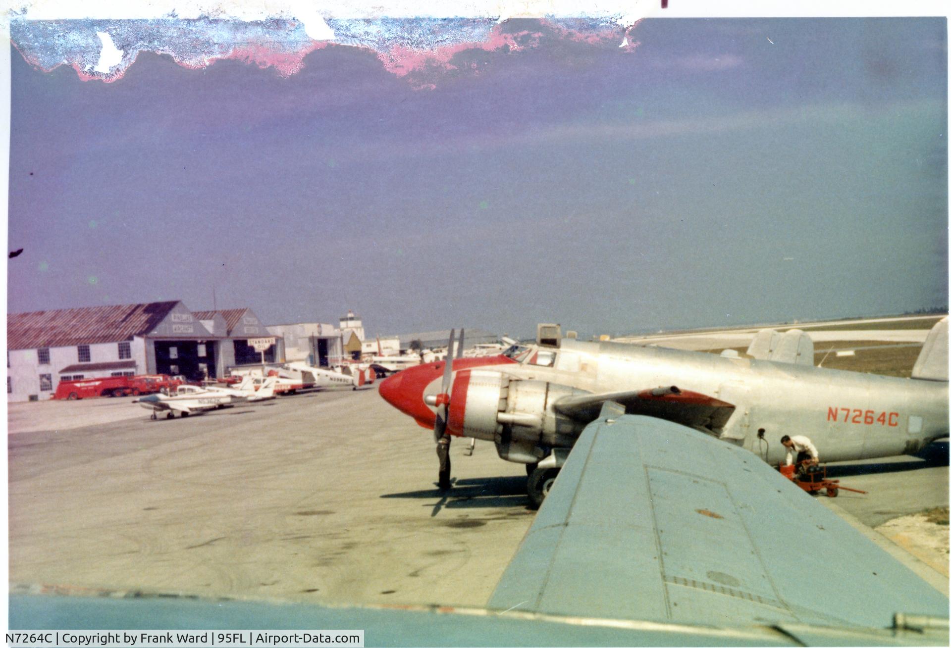 N7264C, Lockheed PV-2 Harpoon C/N 15-1552, Decca Survey Fire Ant Spraying progam in Florida.  Aircraft used to navigate grid and release Mirex fire ant killer to eradicate pests.  Pinellas Park, Fla.  Permission granted to use this personal photo.