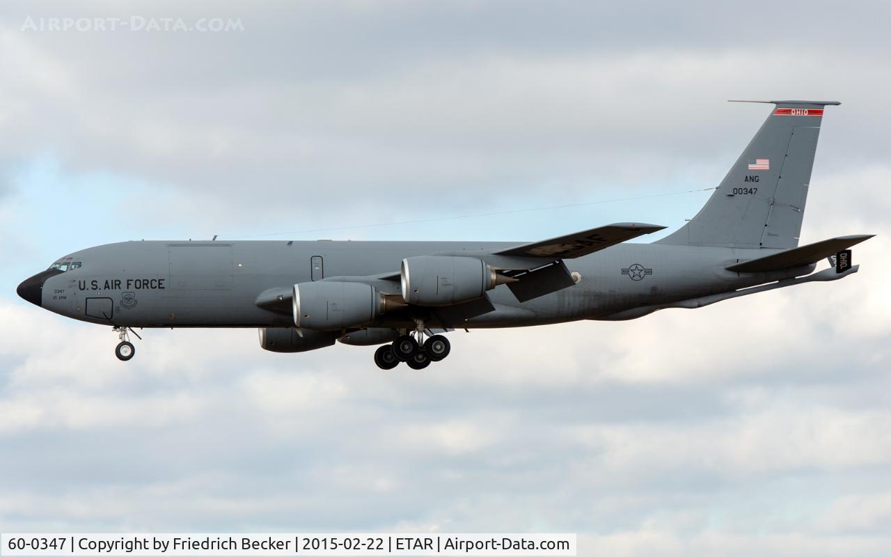 60-0347, 1960 Boeing KC-135R Stratotanker C/N 18122, on final RW26