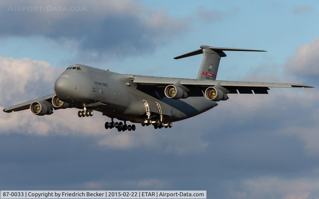 87-0033, 1988 Lockheed C-5B Galaxy C/N 500-0119, on final RW26