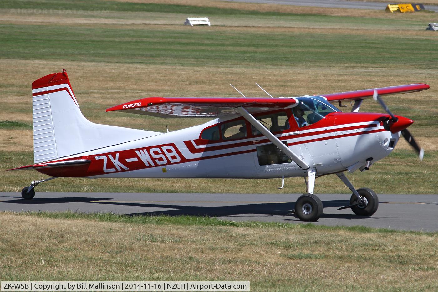 ZK-WSB, Cessna A185F Skywagon 185 C/N 18502912, taxiing to fuel