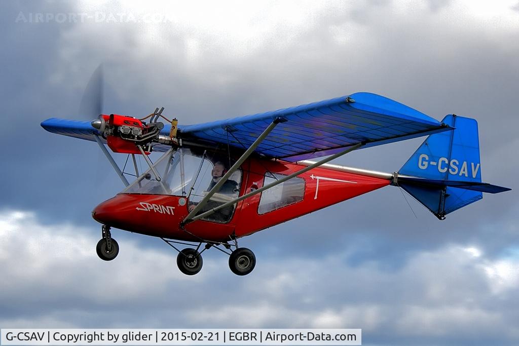 G-CSAV, 2002 Thruster T600N 450 C/N 0032-T600N-064, Visitor from Linley Hill