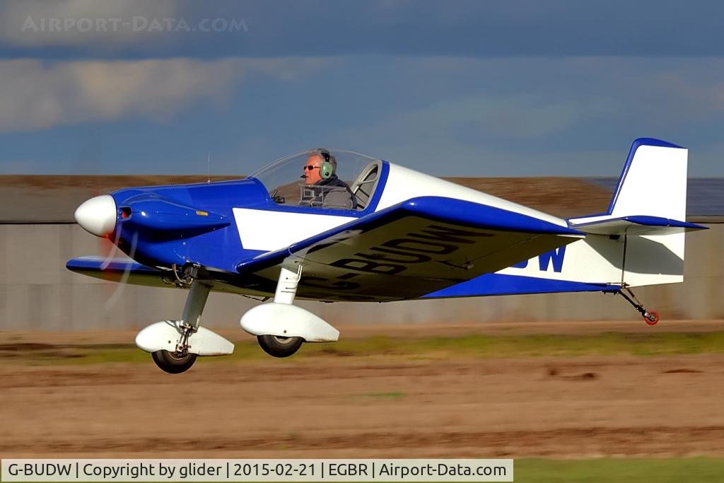 G-BUDW, 1992 Brugger MB-2 Colibri C/N PFA 043-10644, One of my favourites departing