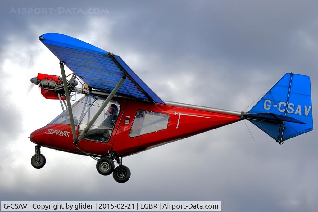 G-CSAV, 2002 Thruster T600N 450 C/N 0032-T600N-064, Back to Linley Hill