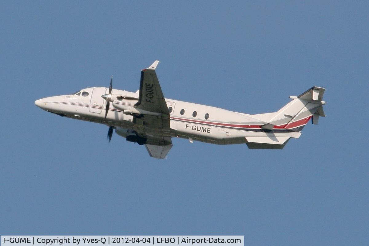 F-GUME, 1999 Beech 1900D C/N UE-371, Beech 1900D, Take off rwy 32R,  Toulouse Blagnac Airport (LFBO-TLS)