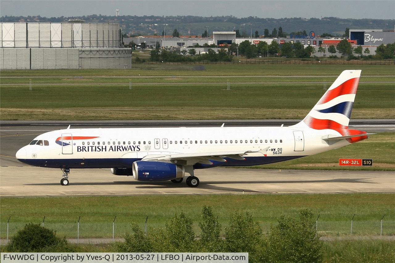 F-WWDG, 2013 Airbus A320-232 C/N 5634, Airbus A320-232, Taxiing to holding point rwy 14R, Toulouse Blagnac Airport (LFBO-TLS)
